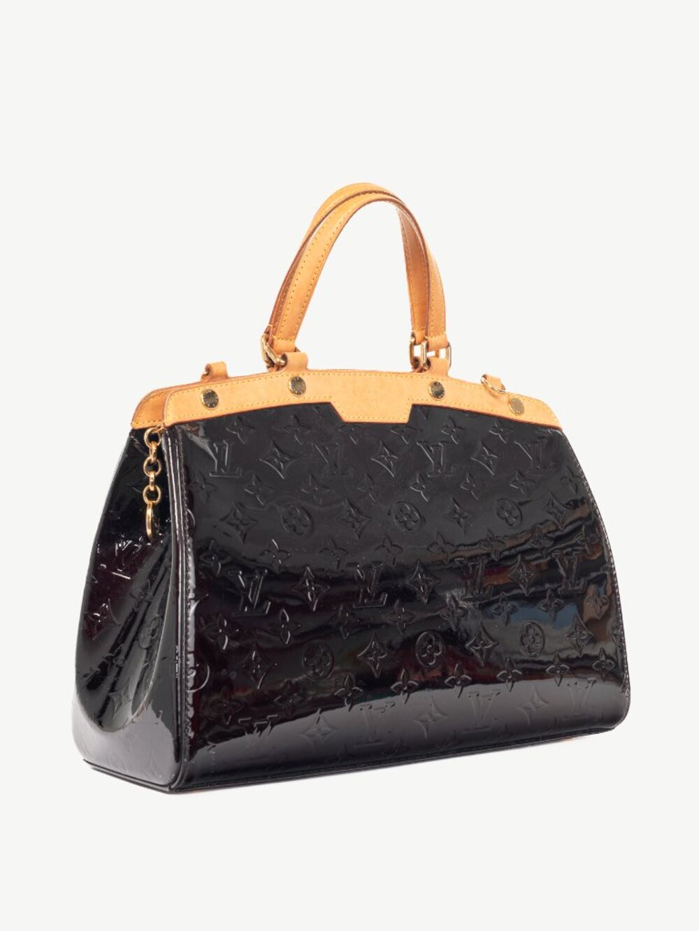Louis Vuitton Brea MM Amarante Monogram Vernis Leather Tote - Picture 2 of 13